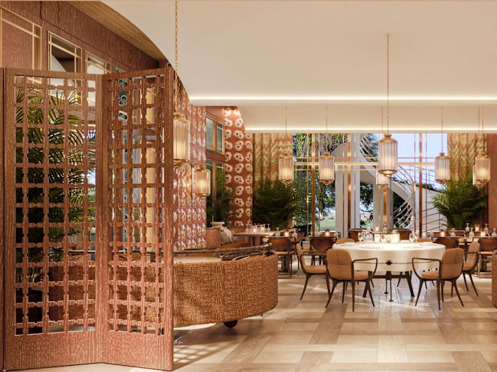 Sala de mese a restaurantului specializat