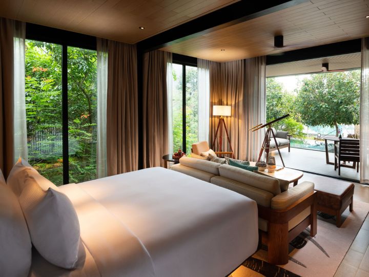 Premium Suite with a Large Bed, Sofa and Outdoor Pool