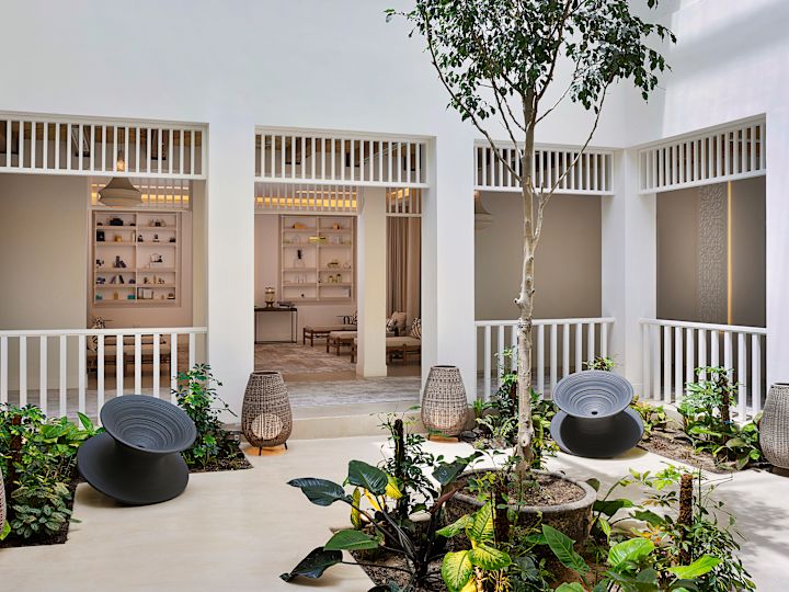 Terrace with Seats at the Spa