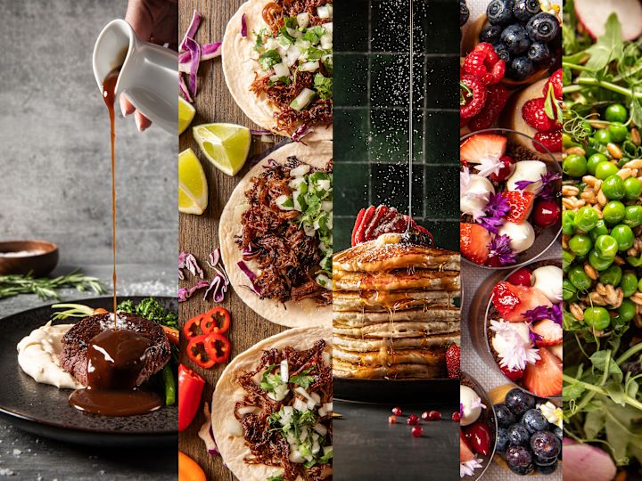 Food photo compilation
