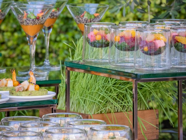 Outside Catering with small canapes