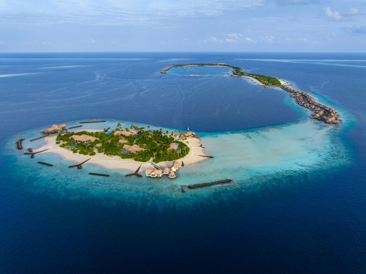 Aerial View of Waldorf Astoria Maldives Private Island