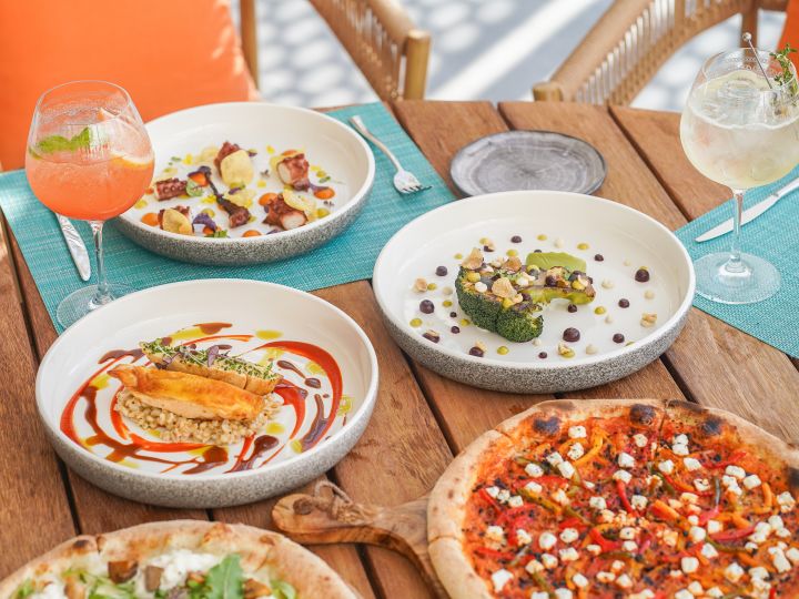 Azure food top down shot