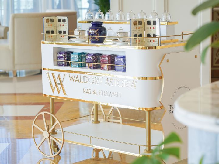 Camelia tea trolley shot