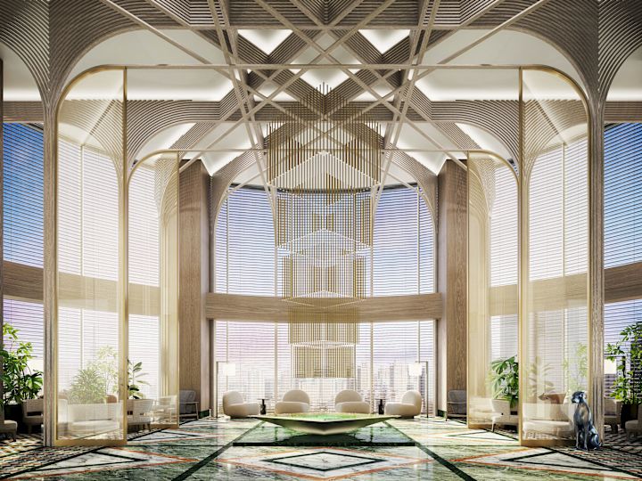 Sky Lobby Seating Area