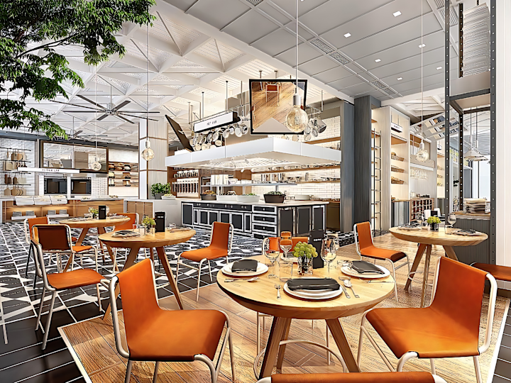 Restaurant "Zolo", Sitzbereich