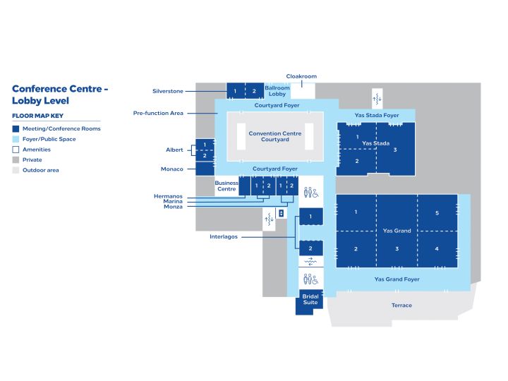 コンファレンスセンターの間取り図