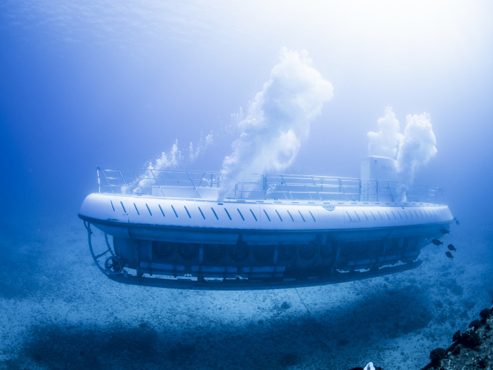 View of underwater Atlantis Submarine