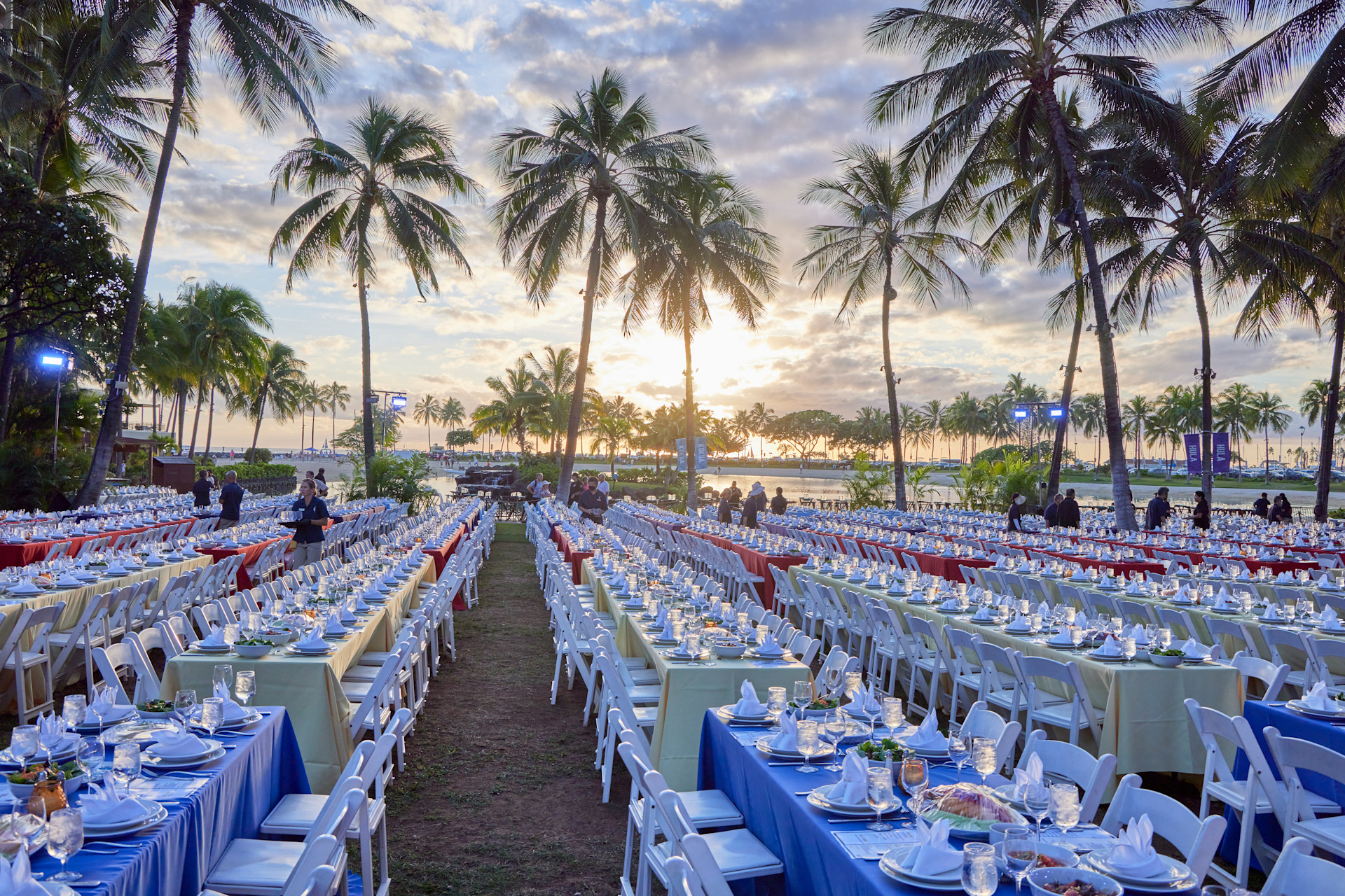 Waikiki Starlight Luau at Hilton Hawaiian Village featuring traditional Hawaiian feast and cultural entertainment under the stars
