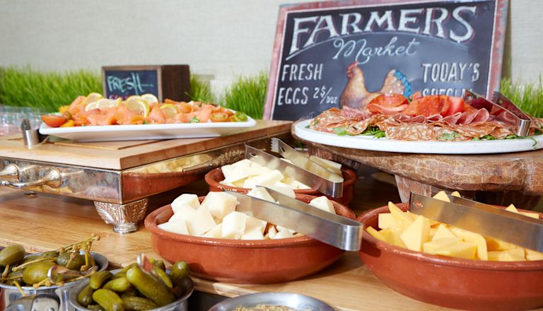 Selezione di buffet per la prima colazione