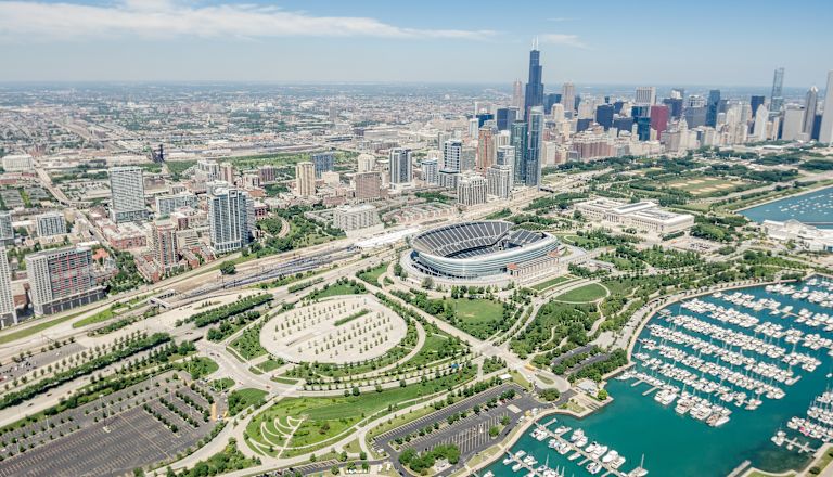 Panoramablick auf Chicago