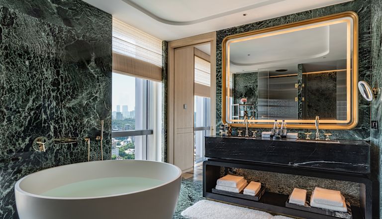 Ambassador Suite Bathroom with free standing tub