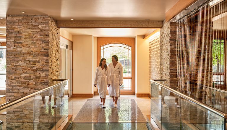 Couple Enjoying a Day in the Spa