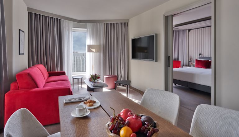 Sala de estar de la suite