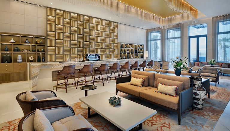 Lobbyområde med bekväma sittplatser