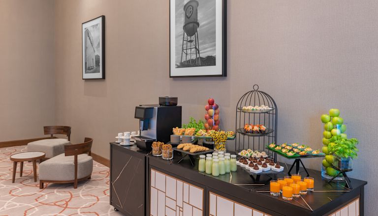 Snack- und Getränkestation für Tagungen