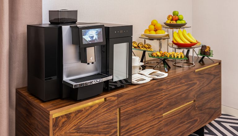 Kaffee- und Snackstation in den Meetingräumen