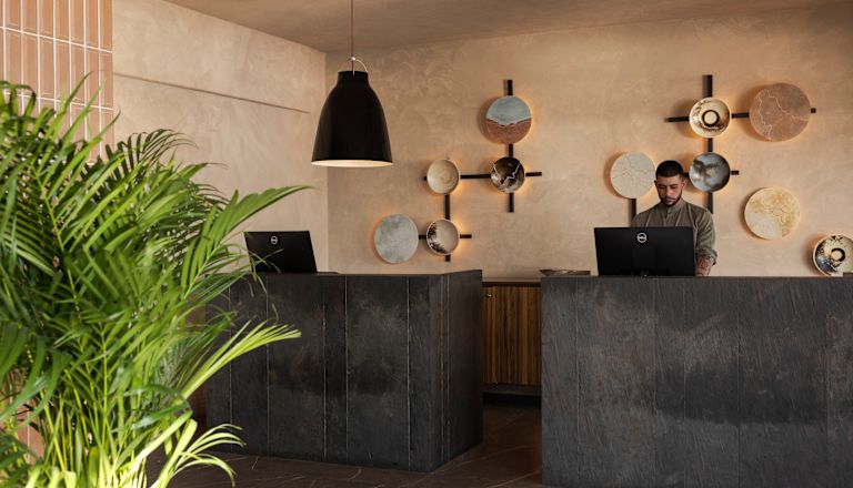 Reception dell'hotel