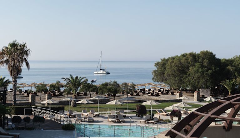 Outdoor Pool With View of Beach