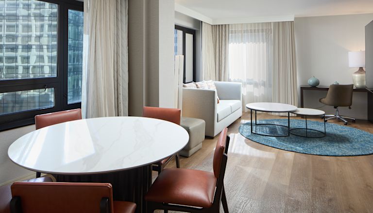 Sala de estar de la suite