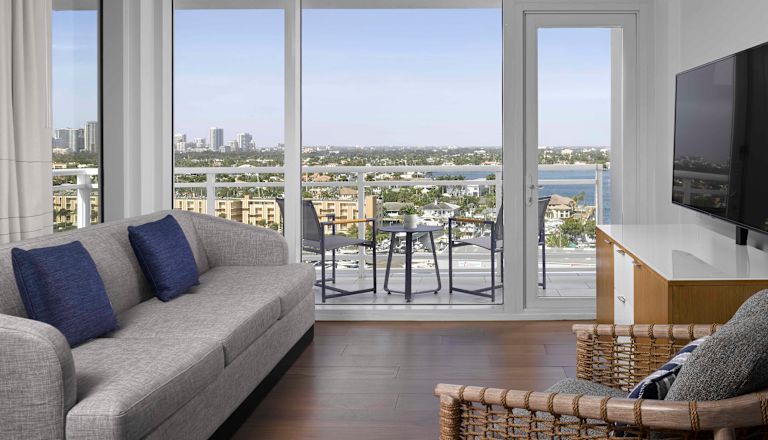 Hilton Fort Lauderdale Marina guest suite