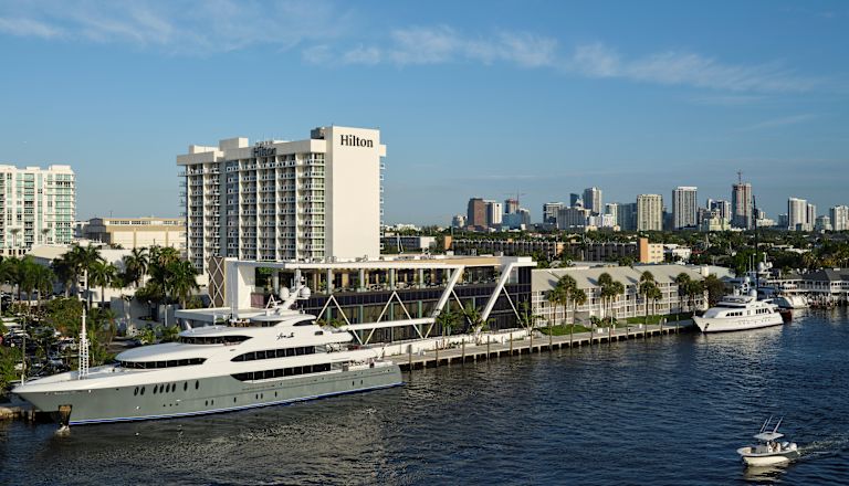 Exterior of Hilton Fort Lauderdale Marina