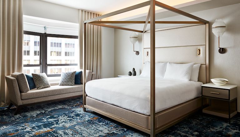 One King Bed Guest Bedroom with Sofa