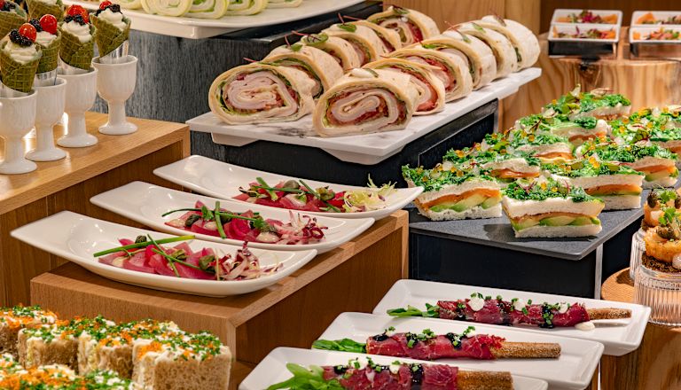Sandwiches and Wraps in a Meeting Room