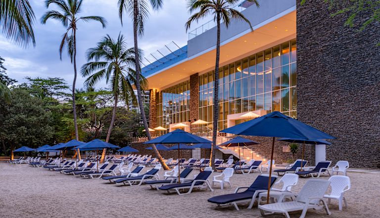 Área de lounge de la playa