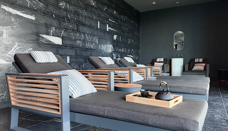 Área de lounge del spa del hotel  
