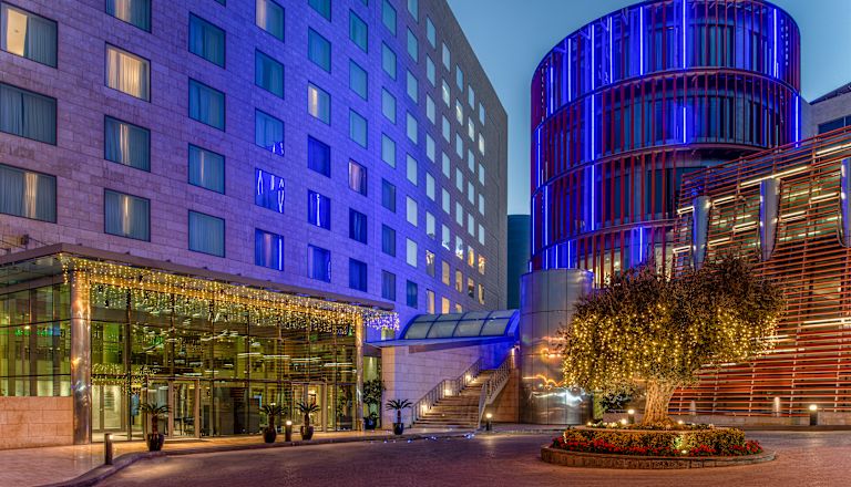 Hotel Exterior at Dusk