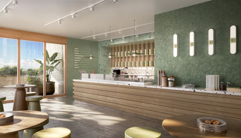 Cafetera y bar de helados