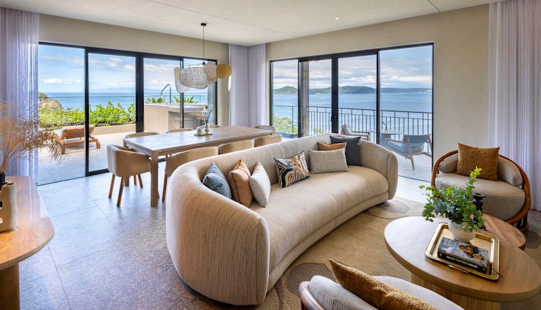 Sala de estar de la suite