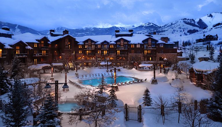 Exterior View of Waldorf Astoria Park City in the Winter