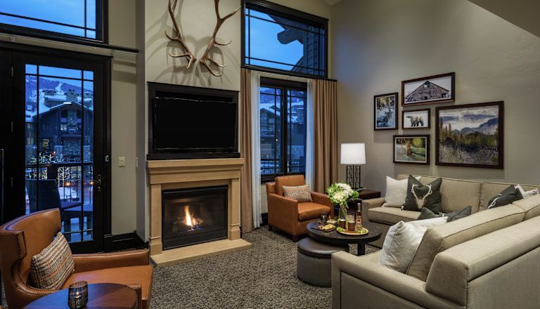Lounge area with comfortable seating