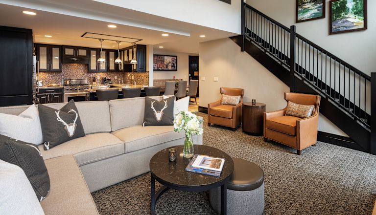 Lounge area with comfortable seating