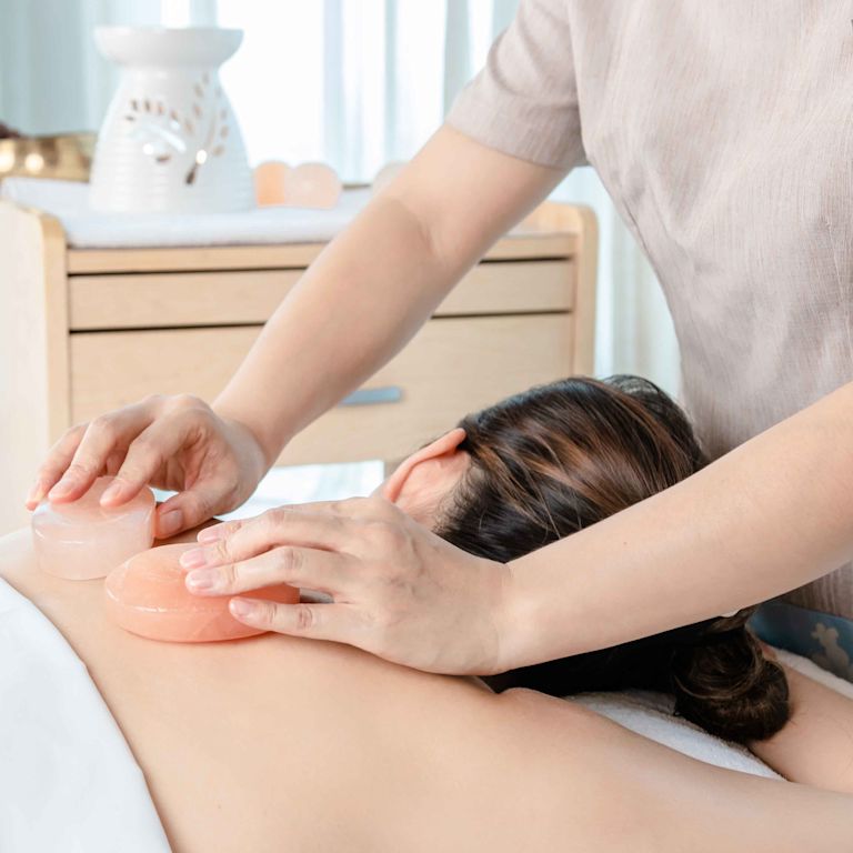 Lady getting a spa treatment