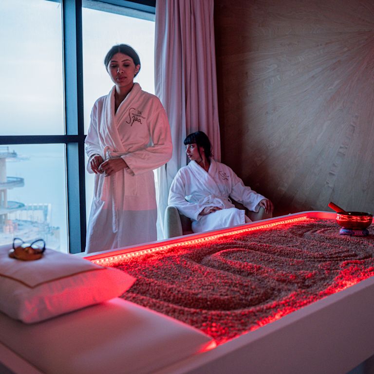 phòng trị liệu spa, khách spa