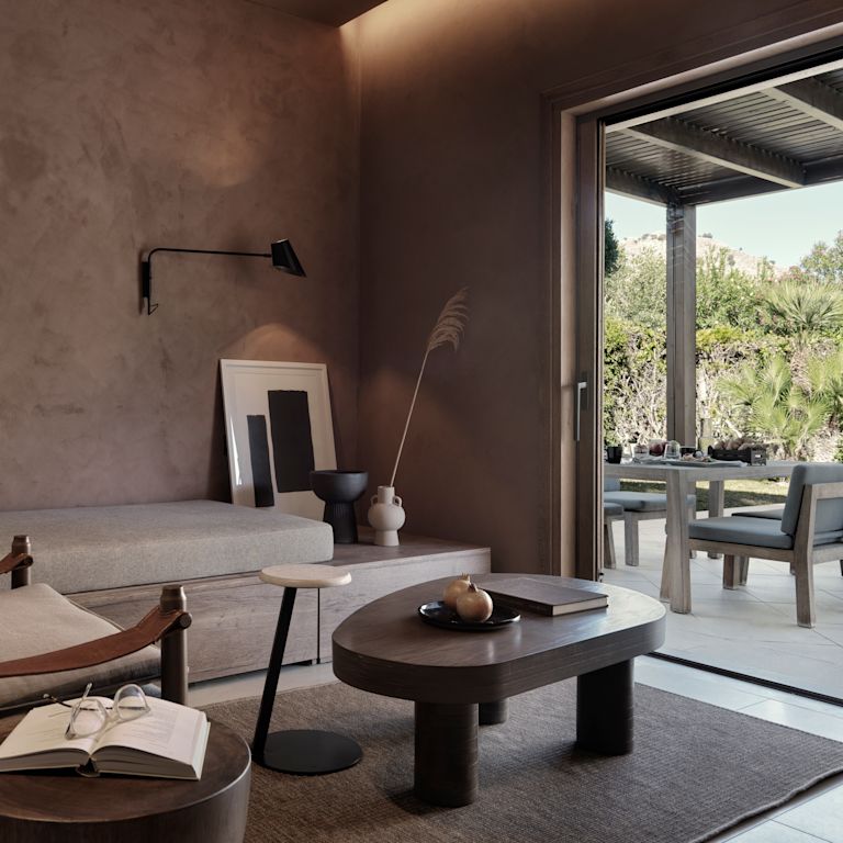 Suite Living Room with a Private Pool