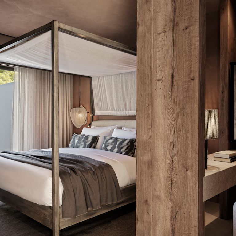Large Bed in a Guest Room