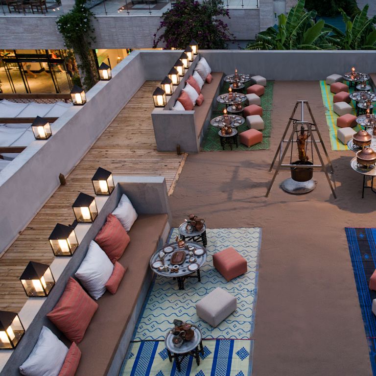 View of Dining Area of Turkish Court Restaurant