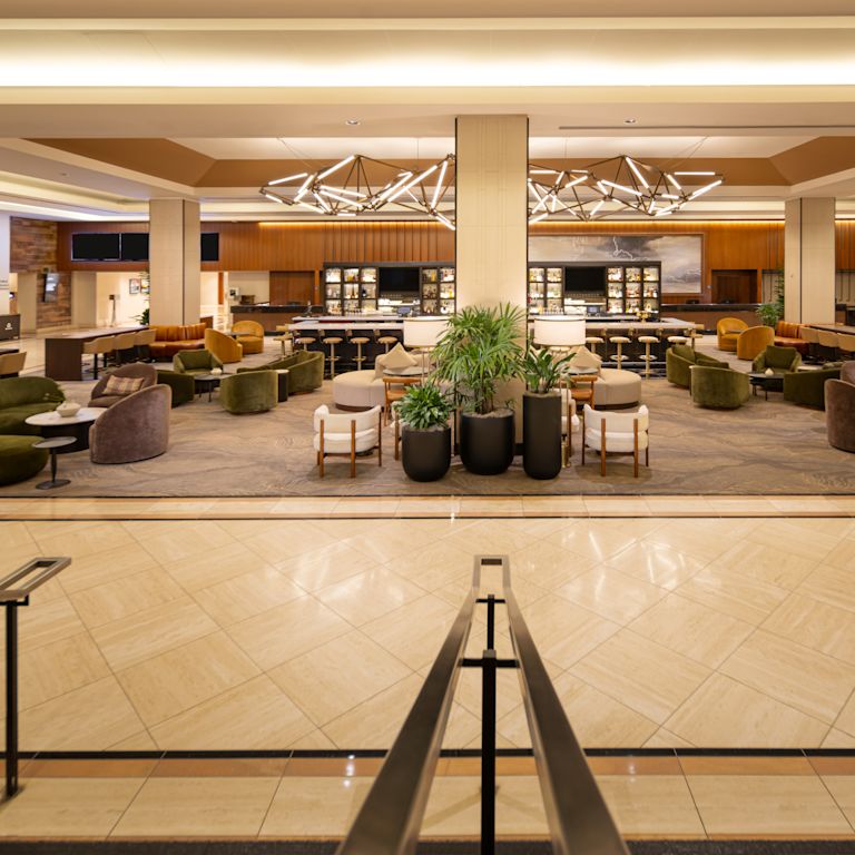 Overview of lobby area