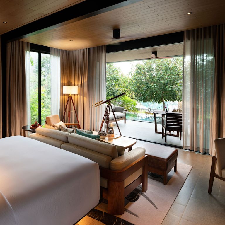 Premium Suite with a Large Bed, Sofa and Outdoor Pool