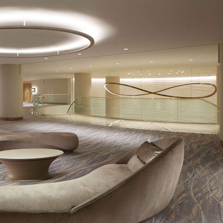 2F Waiting Space With Sofas and Tables