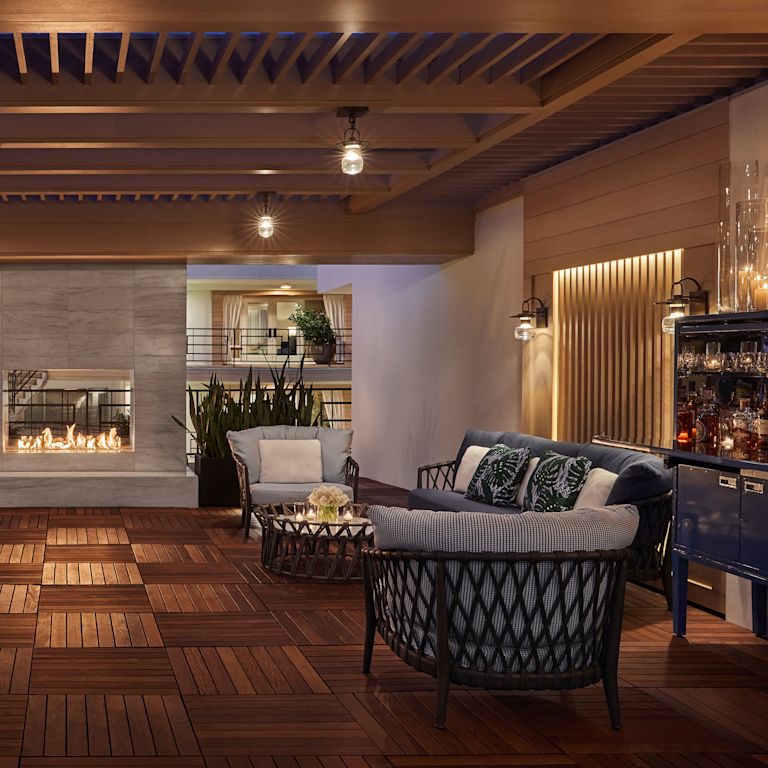 Área do lounge do lobby