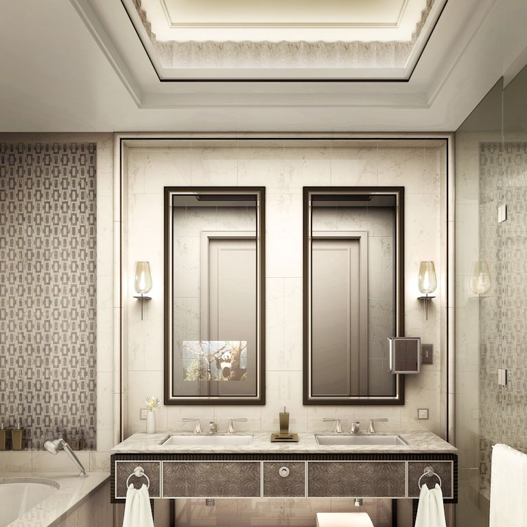 Waldorf Astoria Chengdu Hotel, CN - King Room Bath Vanity Area