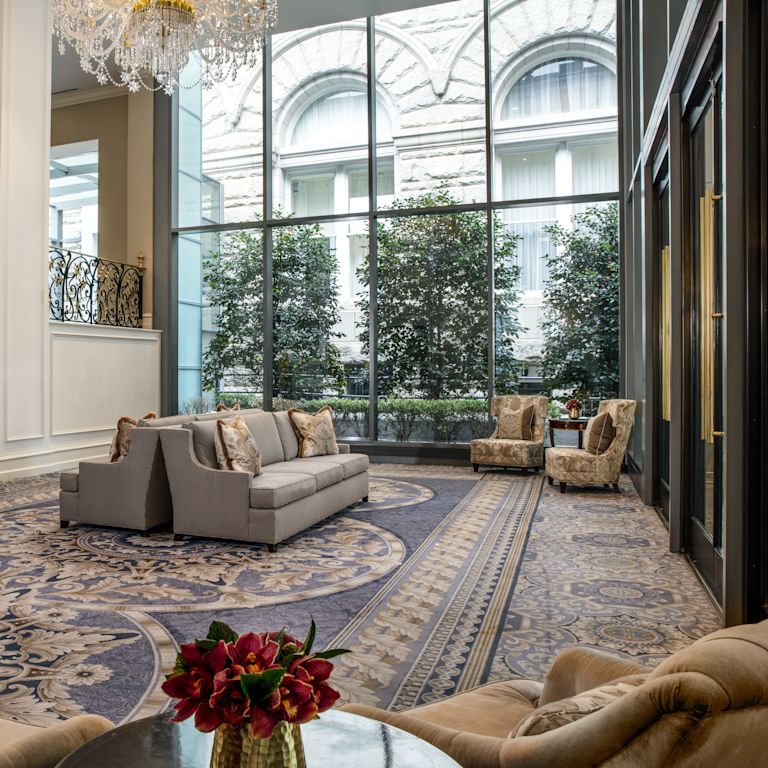Ballroom entrance lobby seating area