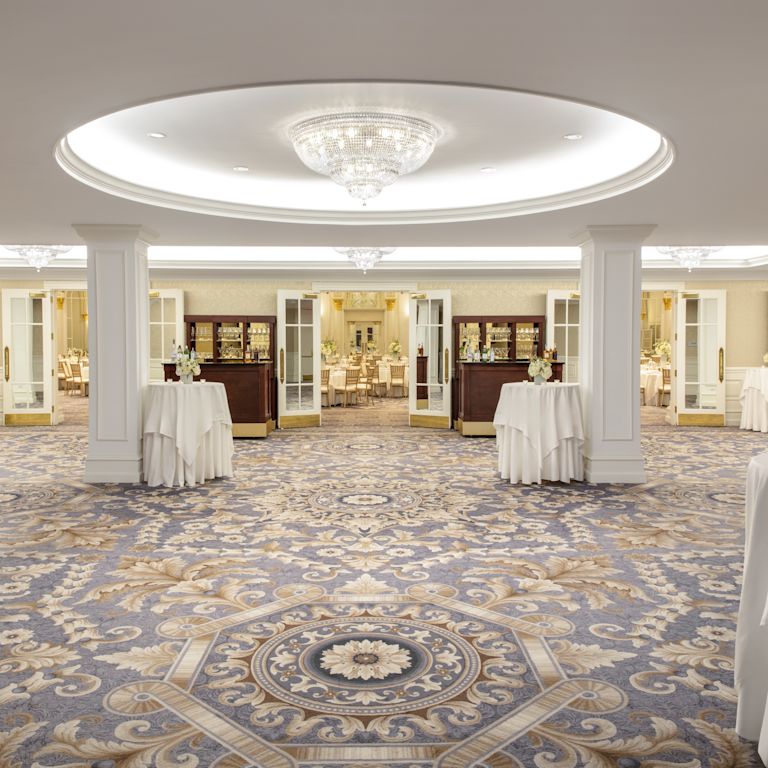 Ballroom pre-function area setup