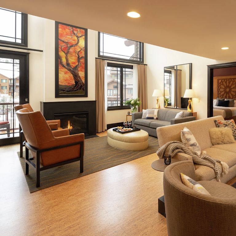 Lounge area with comfortable seating