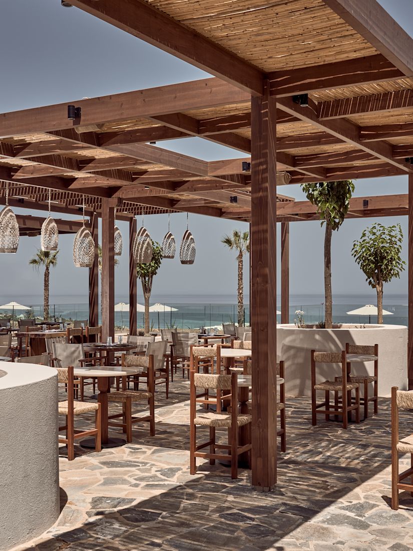 Coin détente du restaurant Platia - transition